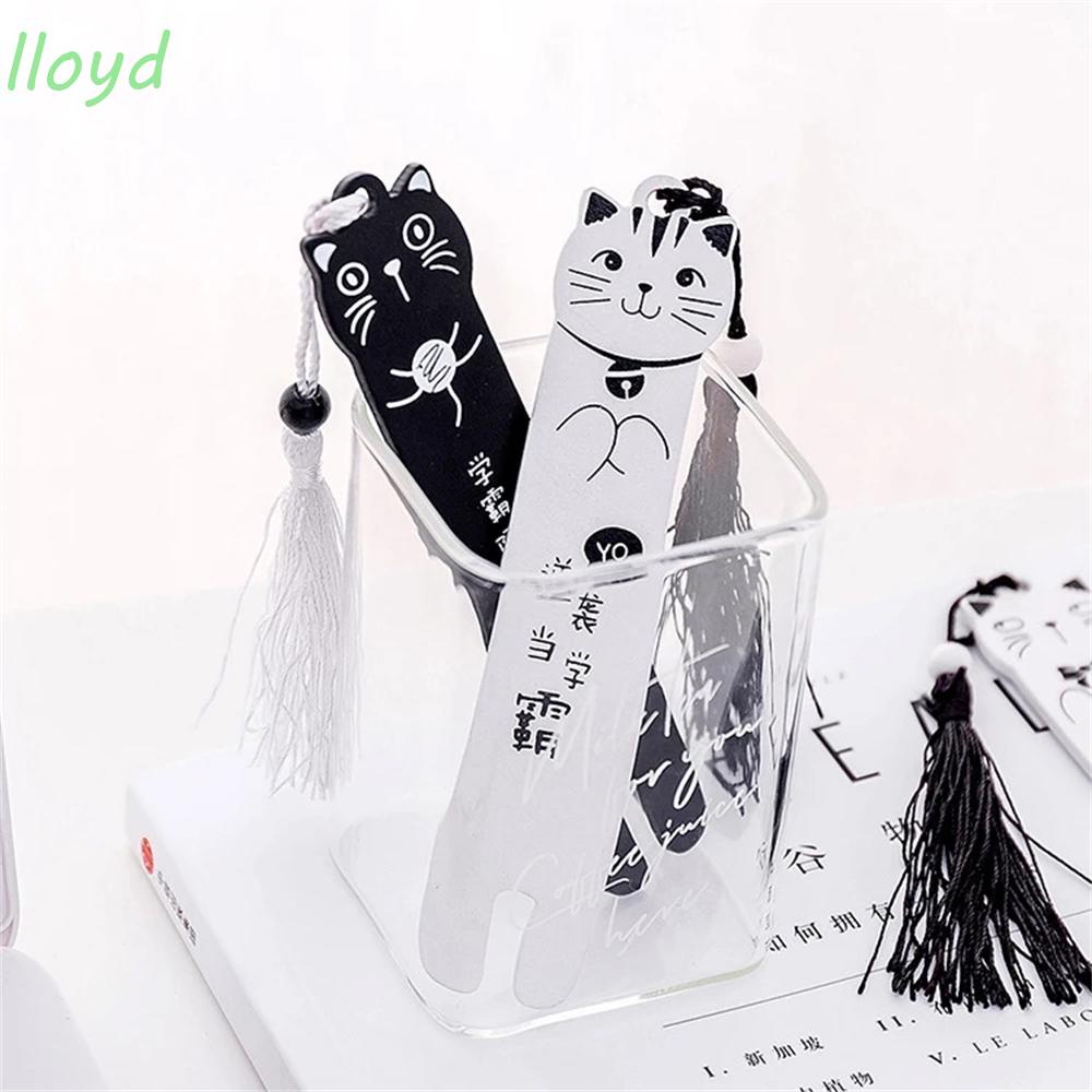 Lloyd Bảng Đánh Dấu Trang Sách Hình Mèo Hoạt Hình Phối Tua Rua Làm Quà Tặng Cho Văn Phòng