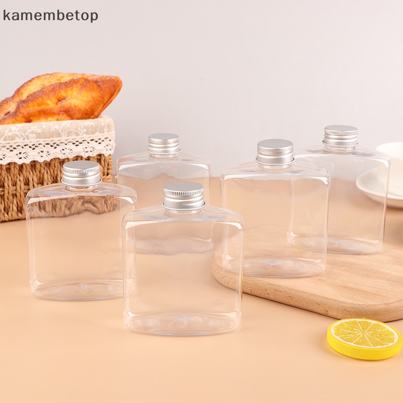 Bộ 5 Chai Nhựa Trong Suốt 260ml Có Nắp Đậy Tiện Dụng