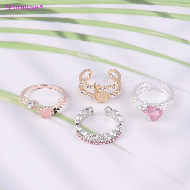 Nhẫn Hở Hình Trái Tim Phong Cách Gothic Thời Trang Cho Nữ Mới