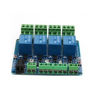 Modbus RTU 4 Channel 12V Relay Output Board Module Switch Input RS485 / TTL