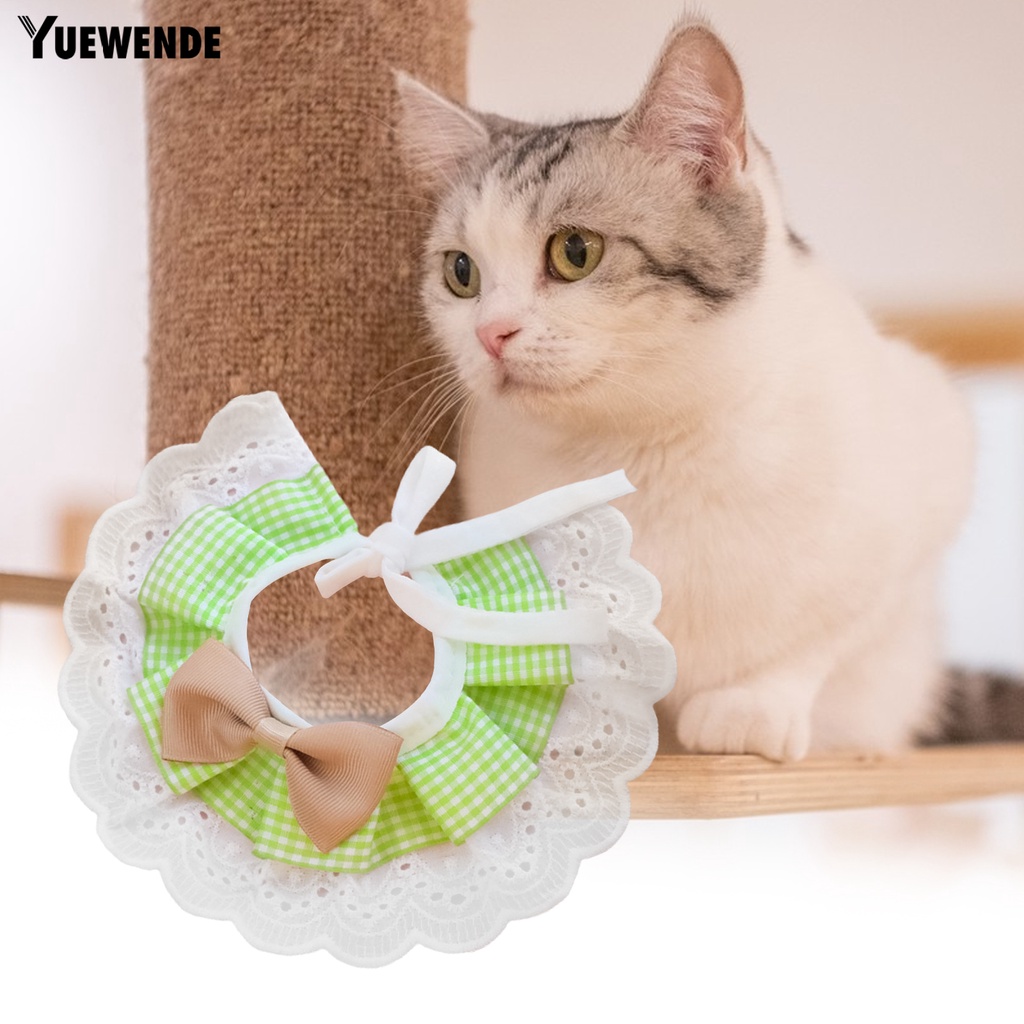 Yq.e Yếm Thắt Nơ Nhiều Màu Bằng Polyester Thân Thiện Với Da Chống Mài Mòn Dễ Sử Dụng Dành Cho Thú Cưng