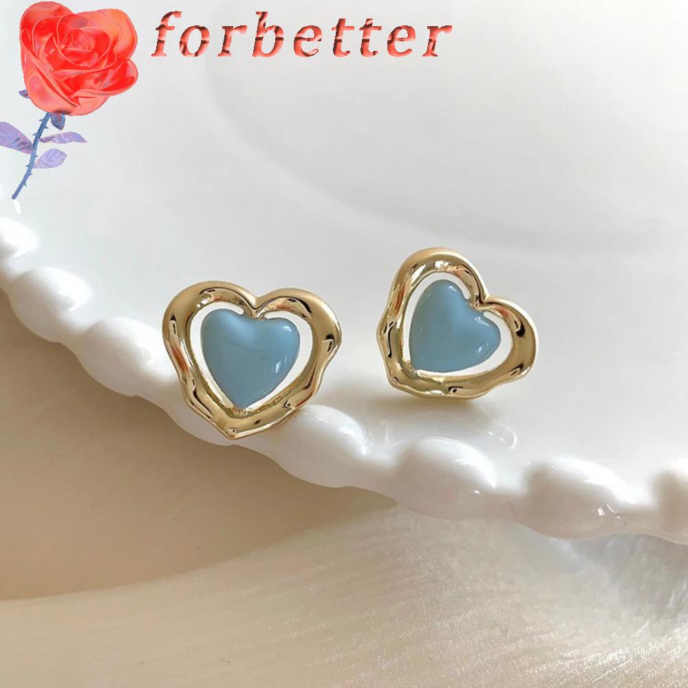 Bông Tai Bằng Hợp Kim Thiết Kế Đục Lỗ Màu Kẹo Phong Cách Hàn Quốc Thời Trang Cho Nữ