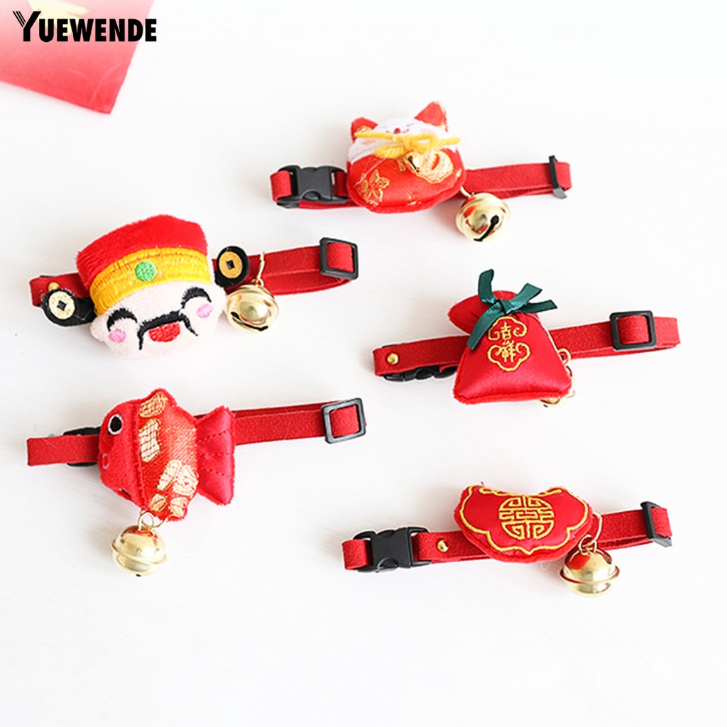Vòng Cổ Năm Mới Phong Cách Trung Hoa Dễ Thương Dành Cho Thú Cưng