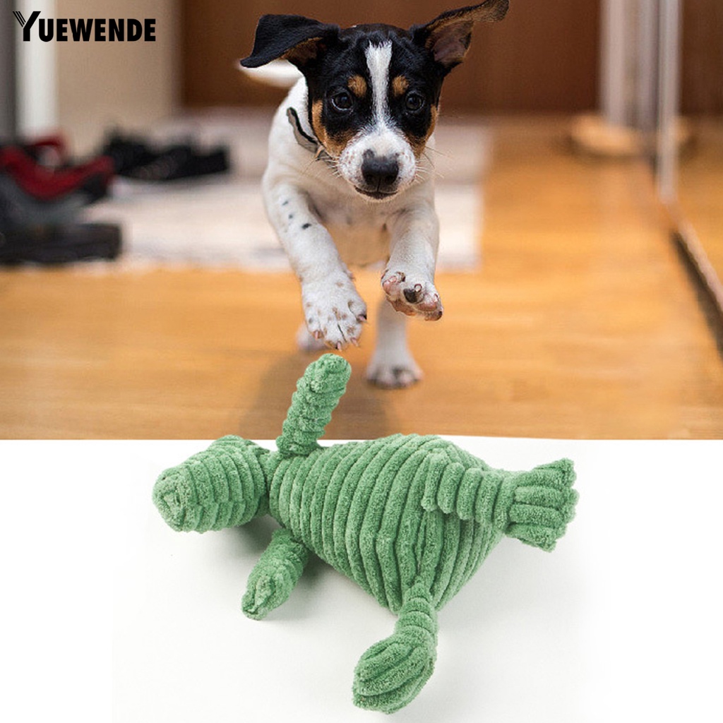 Đồ Chơi Cá Sấu Nhồi Bông Mềm Mại Phát Ra Âm Thanh Chống Cắn Cho Cún Cưng