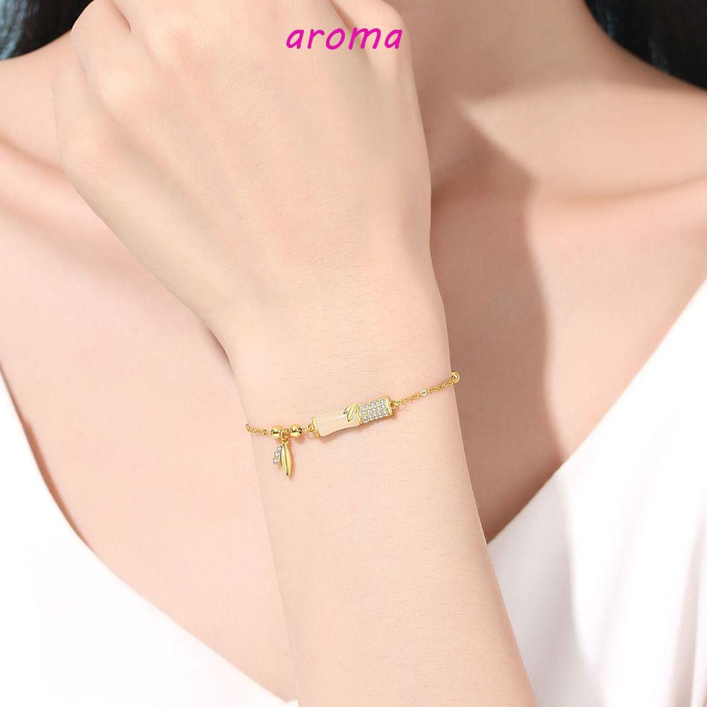 Vòng Tay Họa Tiết Lá Tre Thời Trang Unisex Cổ Điển