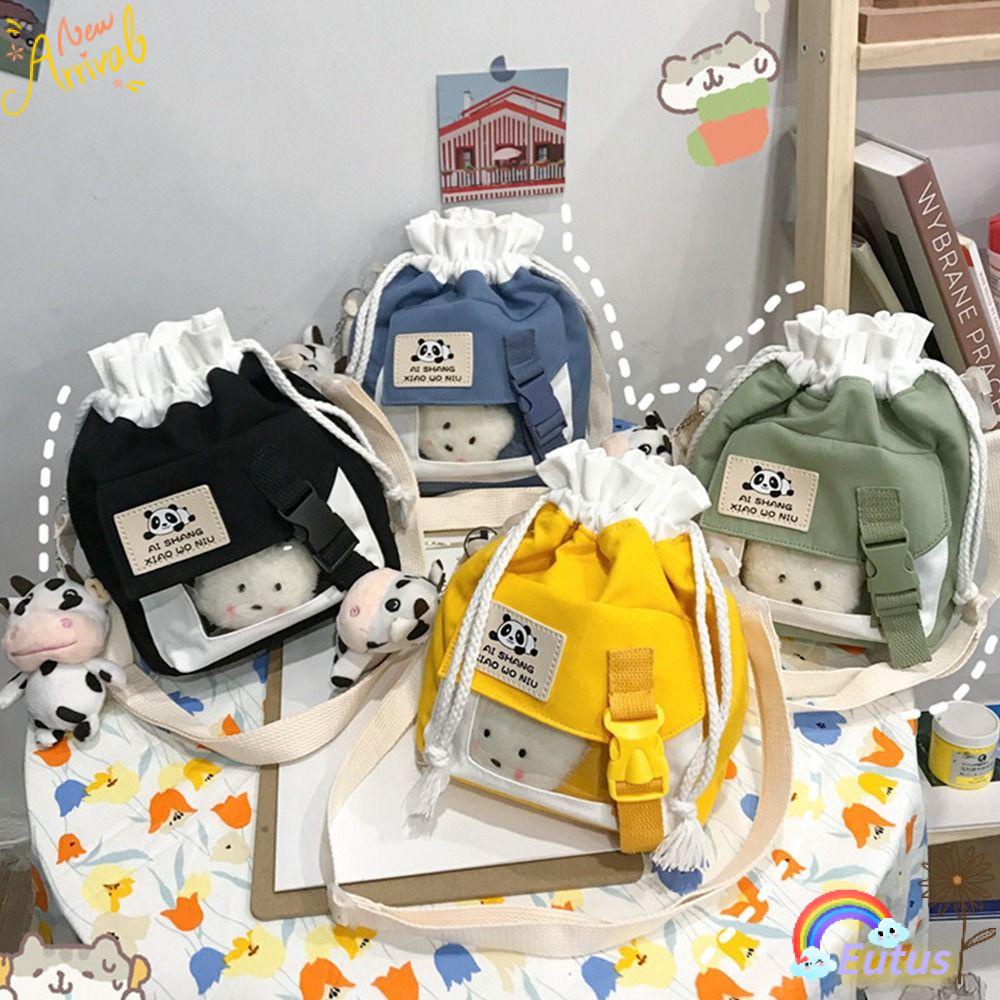 Túi Đeo Vai Dây Rút Thiết Kế Dễ Thương Cho Nữ