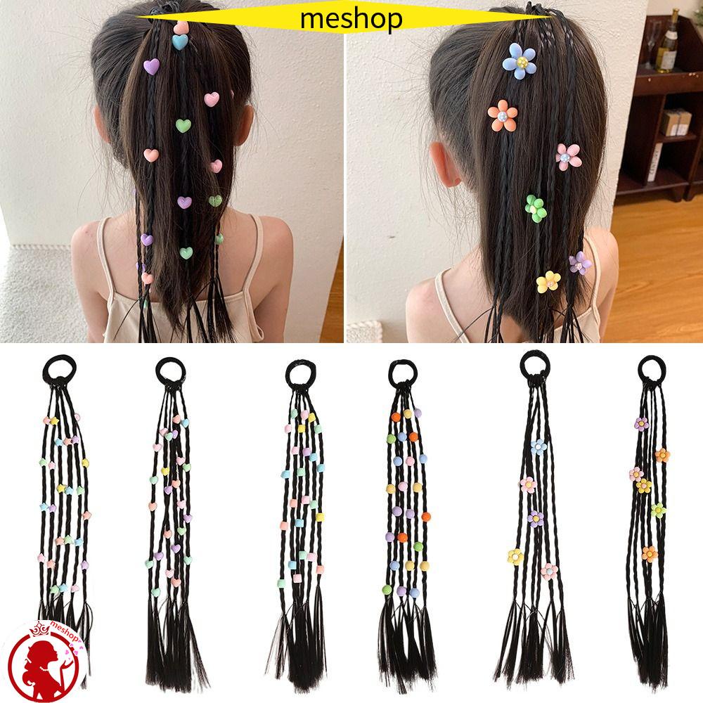 Dây Thun Buộc Tóc Giả Nhiều Màu Sắc Dành Cho Trẻ Em