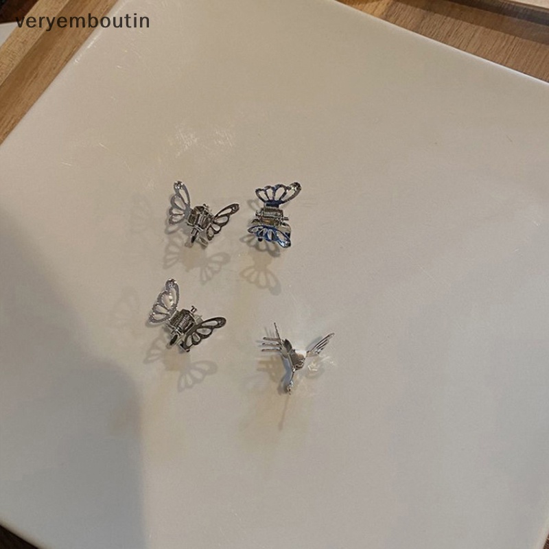 Set 10 Kẹp Tóc Kim Loại Mini Họa Tiết Bướm Thời Trang Hàn Quốc 2022