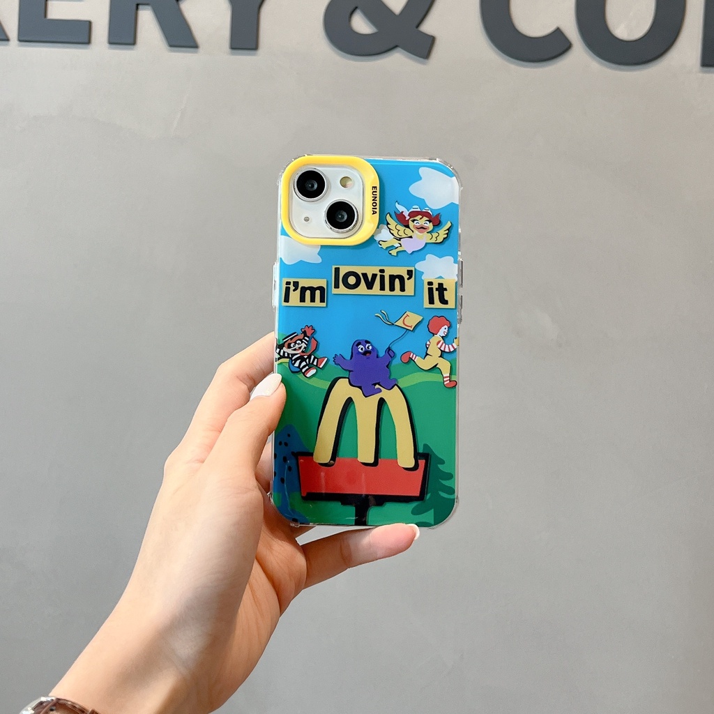 Ốp Điện Thoại IMD Hai Mặt Chống Sốc Cho IPhone 14 13 12 11 Pro Max