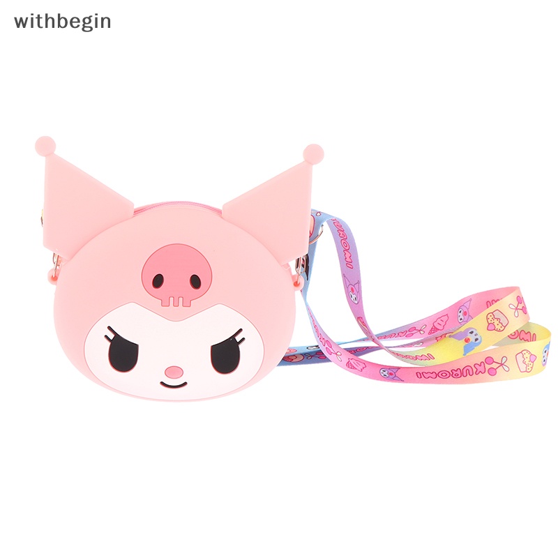 Túi Đeo Chéo Mini Bằng Silicon Chống Nước Họa Tiết Hoạt Hình Cho Bé