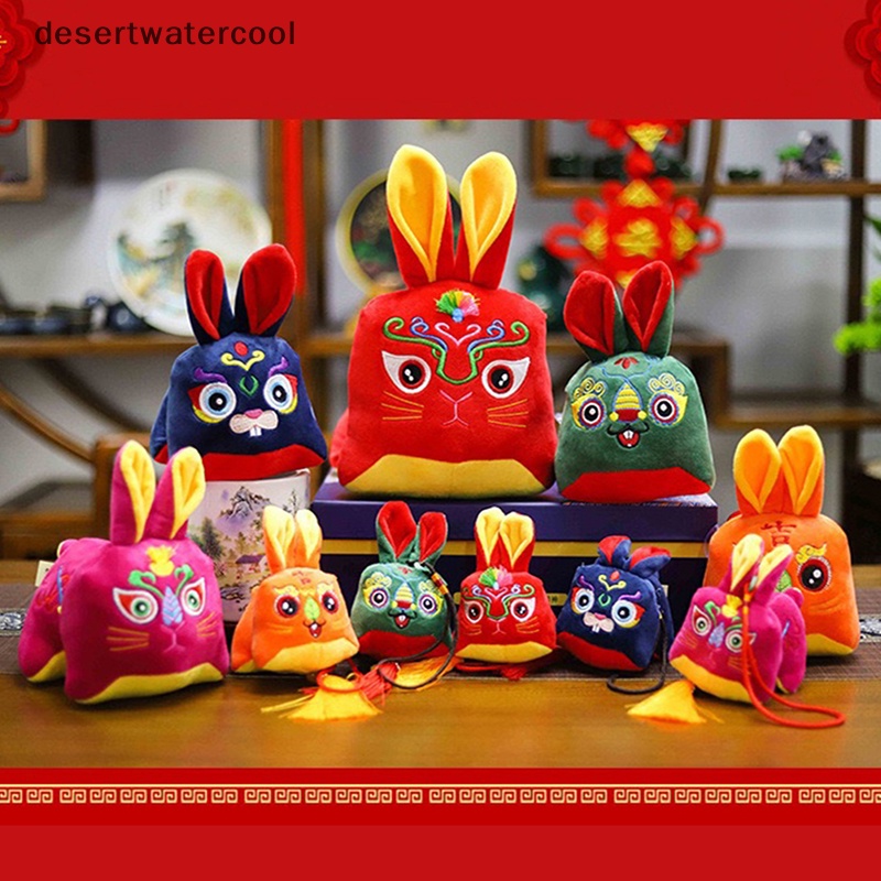 Thỏ Nhồi Bông Thiết Kế Phong Cách Trung Hoa Dễ Thương