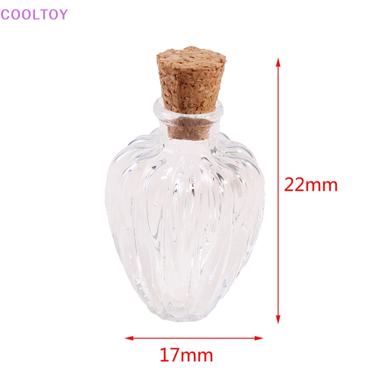 Cooltoy Lọ Thủy Tinh Mini Có Nút Bần Trang Trí Nhà Búp Bê
