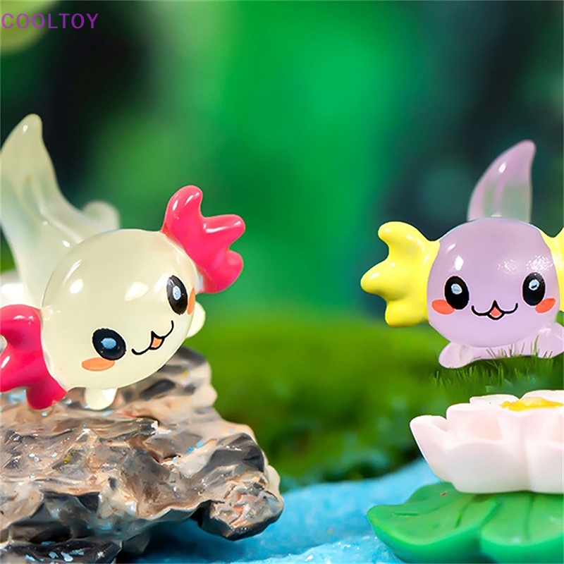 Cooltoy Set 2 Tượng Lục Giác Mini Màu Dạ Quang Trang Trí Tiểu Cảnh / Nhà Búp Bê