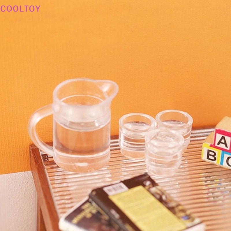 1 Bộ Ấm Nước Chanh Trang Trí Nhà Búp Bê 1: 12