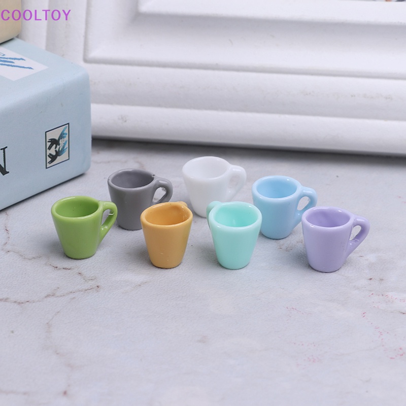 Set 10 Cốc Nước Mini Tỉ Lệ 1: 12 Xinh Xắn Dùng Để Trang Trí Nhà Búp Bê