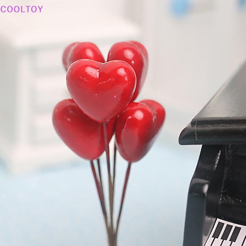 5 Bong Bóng Trái Tim Trang Trí Nhà Búp Bê Tỉ Lệ 1: 12