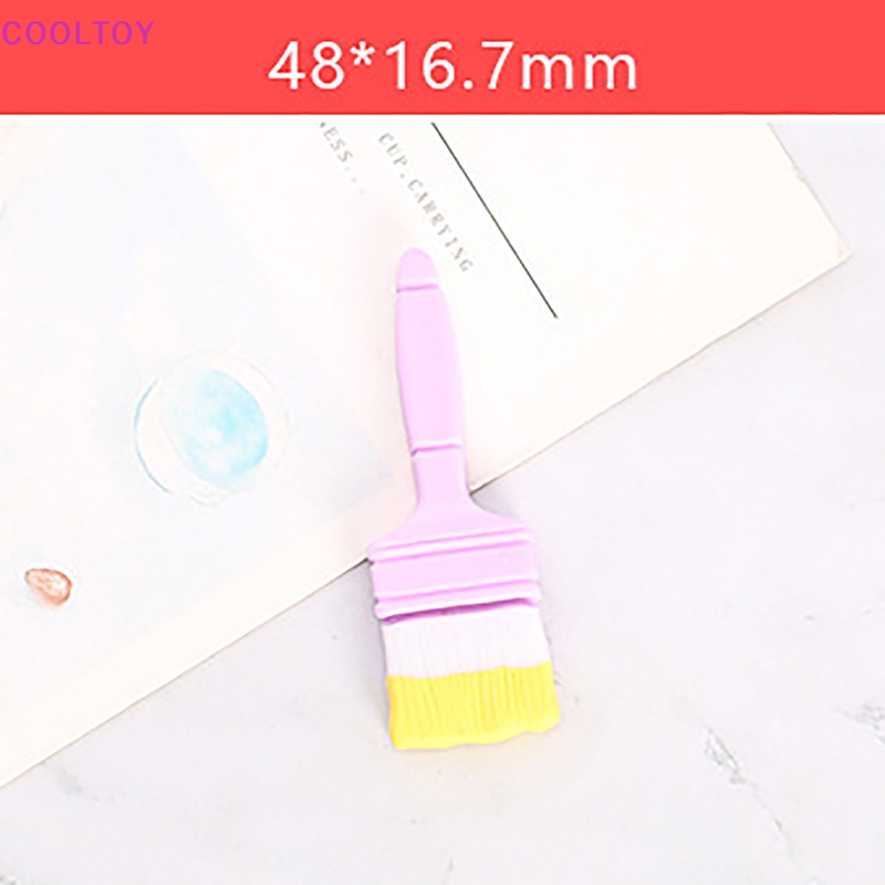 Set 5 Bàn Chải Mini Bằng Resin Dễ Thương Trang Trí Nhà Búp Bê