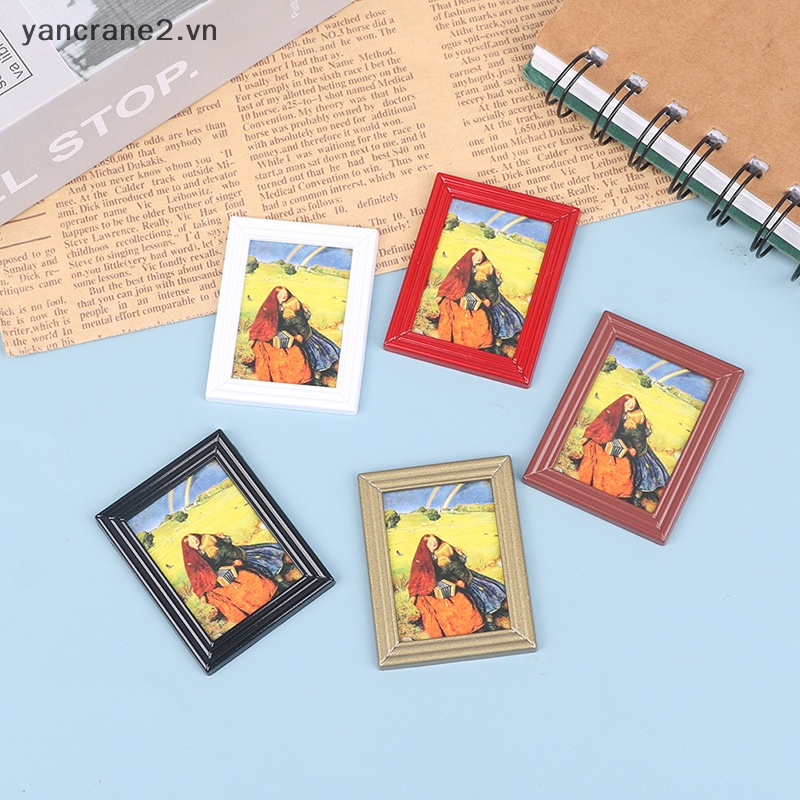 1 Bức Tranh Vẽ Cô Gái Mù Mini 1 / 12 Trang Trí Nhà Búp Bê {yancrane2.vn}