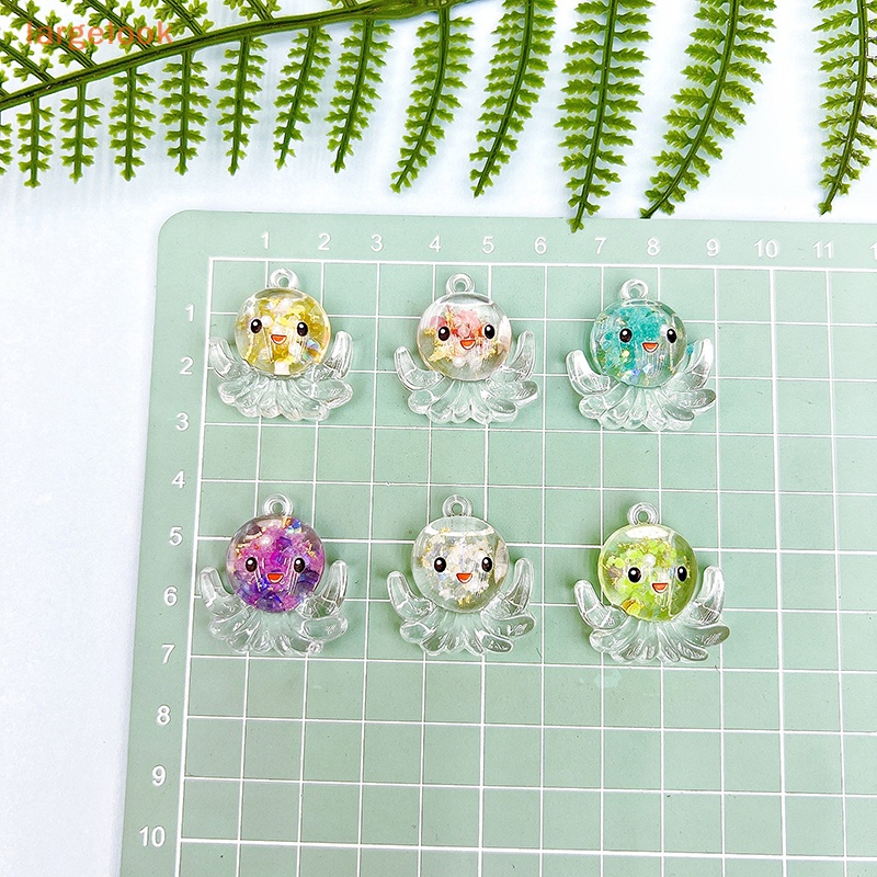 Bộ 2 Tượng Bạch Tuộc Mini Phát Sáng Trong Suốt Dùng Trang Trí