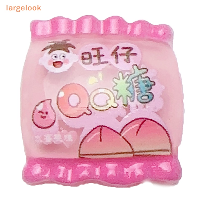 [Biglook] Set 5 Kẹp Tóc Trang Trí Điện Thoại / Giày Bằng Gel Resin Mini Màu Kẹo Phát Quang DIY