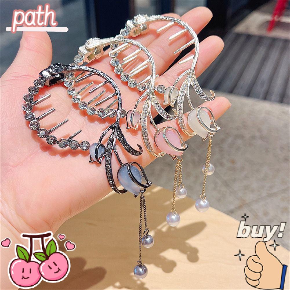 Kẹp Tóc Kim Loại Phối Tua Rua Thời Trang Cho Nữ|Kẹp Tóc Đính Đá Lấp Lánh