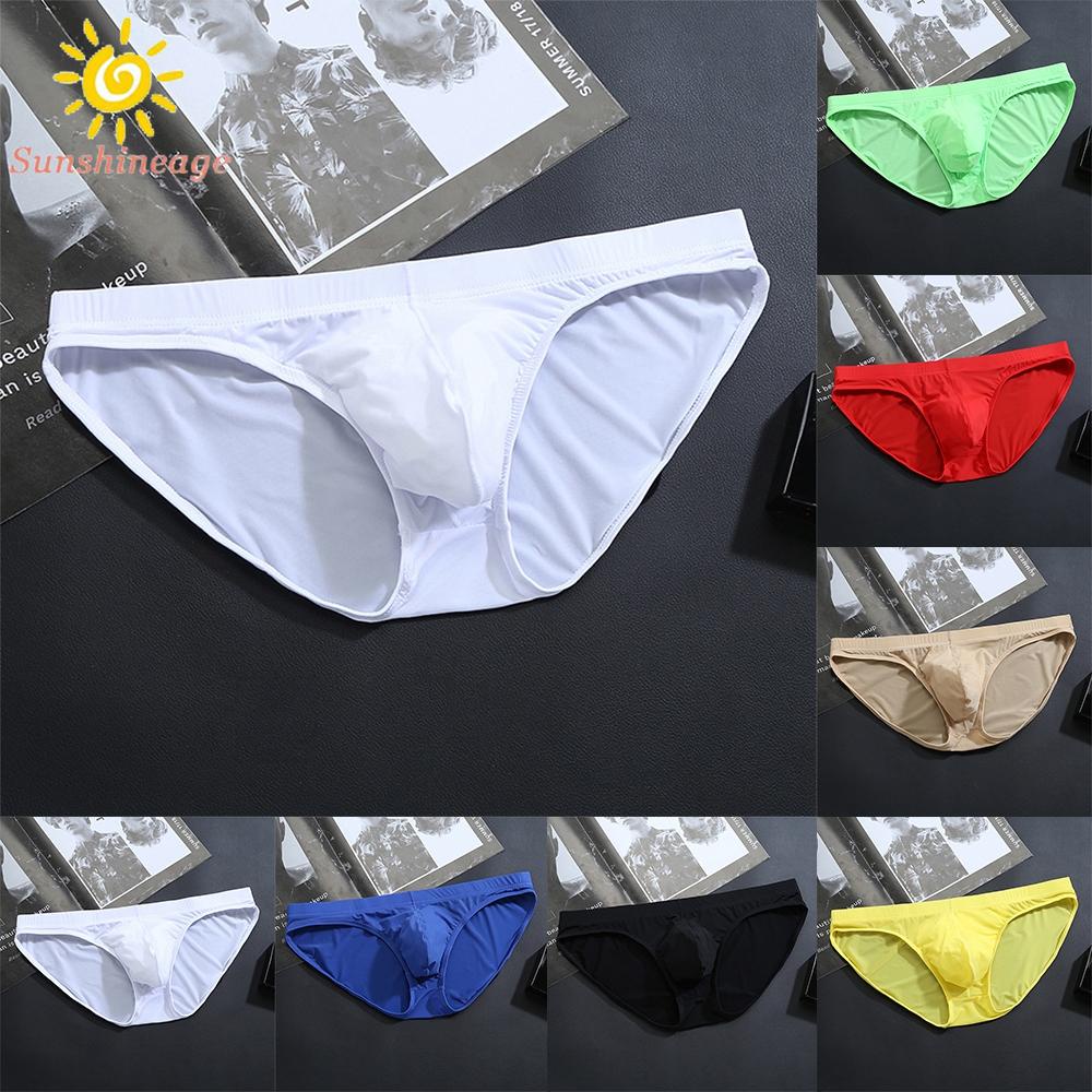 Quần Bơi Tam Giác Lưng Thấp Màu Trơn Chất Liệu Lụa Mát Thời Trang Quyến Rũ Cho Nữ