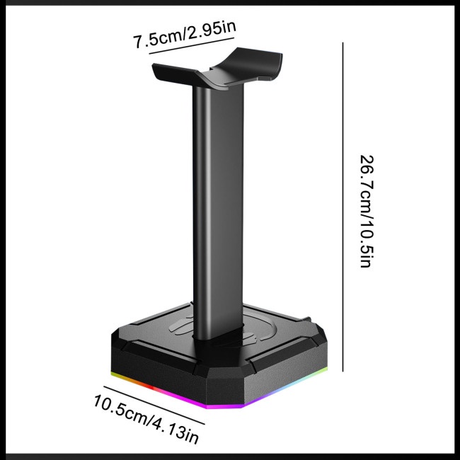 Giá Đỡ Tai Nghe Chơi Game Zevaret Rgb Chống Trượt Tiện Dụng