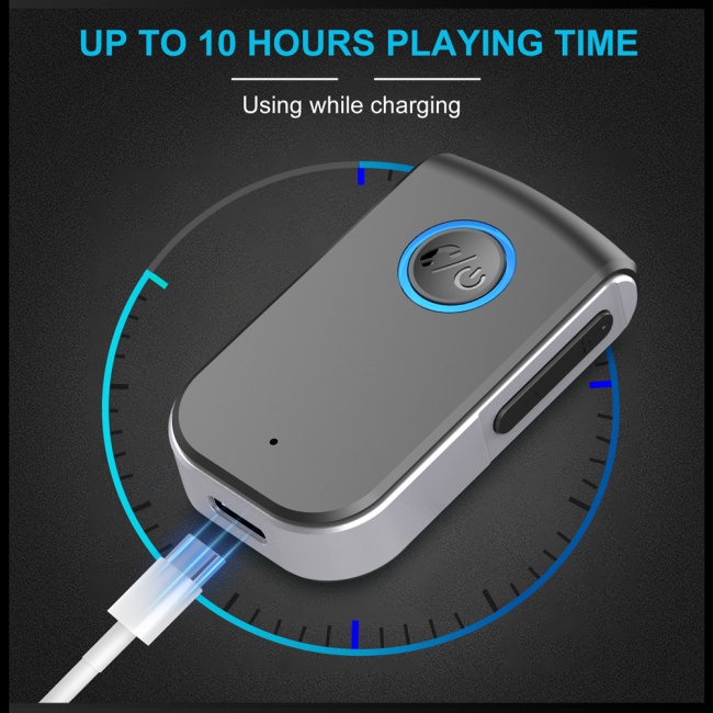 Thiết Bị Nhận Tín Hiệu Bluetooth 5.0 Không Dây Aux 3.5mm Cho Xe Hơi