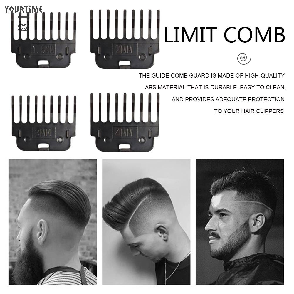 Bộ 2 / 4 Lược Hướng Dẫn Tạo Kiểu Tóc Chuyên Nghiệp 1.5 / 2 / 3 / 4mm