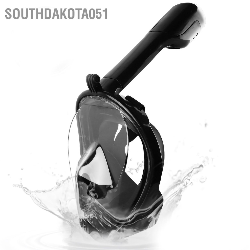 Southdakota051 Full Mặt Ống Thở Bao Chống Sương Mù Góc Nhìn 180 Độ Có Thể Gập Lại Tháo Rời Lặn Hệ Thống Gear
