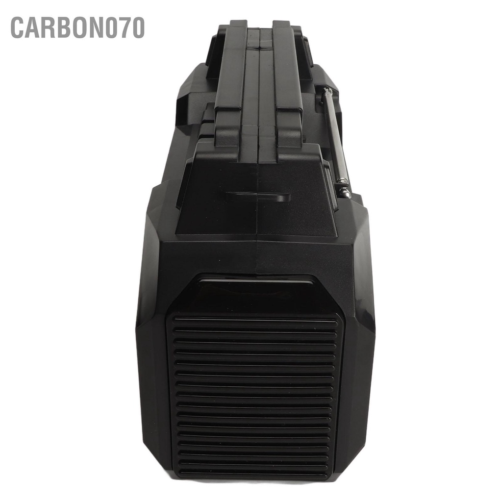 Carbon070 Loa Bluetooth năng lượng mặt trời di động Đài FM có giá đỡ điện thoại Đầu đọc thẻ lưu trữ siêu nhỏ cho du lịch ngoài