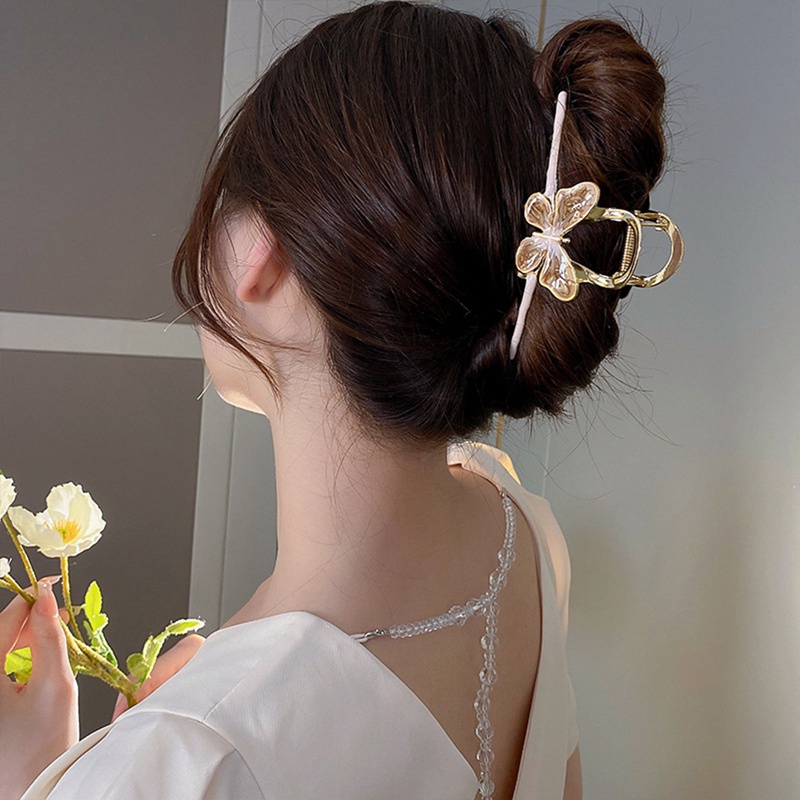 Kẹp Tóc Càng Cua Lớn Hình Bướm Vintage Sang Trọng Cho Nữ Margot3