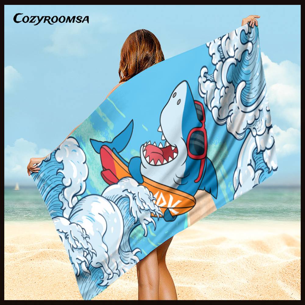 Thảm Tập Yoga / Đi Bơi Nhanh Khô In Họa Tiết Xinh Xắn