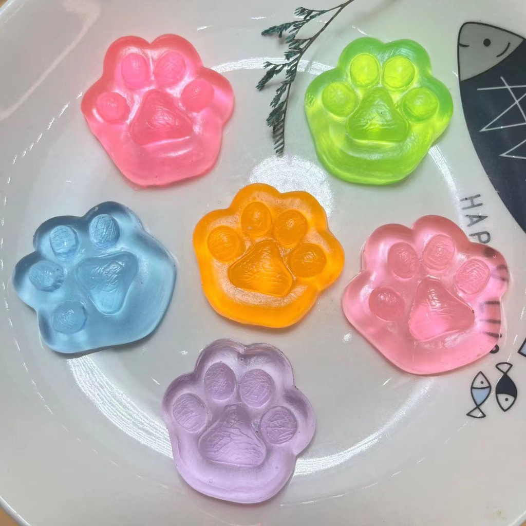 Đồ Chơi Squishy Hình Bàn Chân Mèo 3D Bằng Silicone Mềm Đồ Chơi Giảm Stress