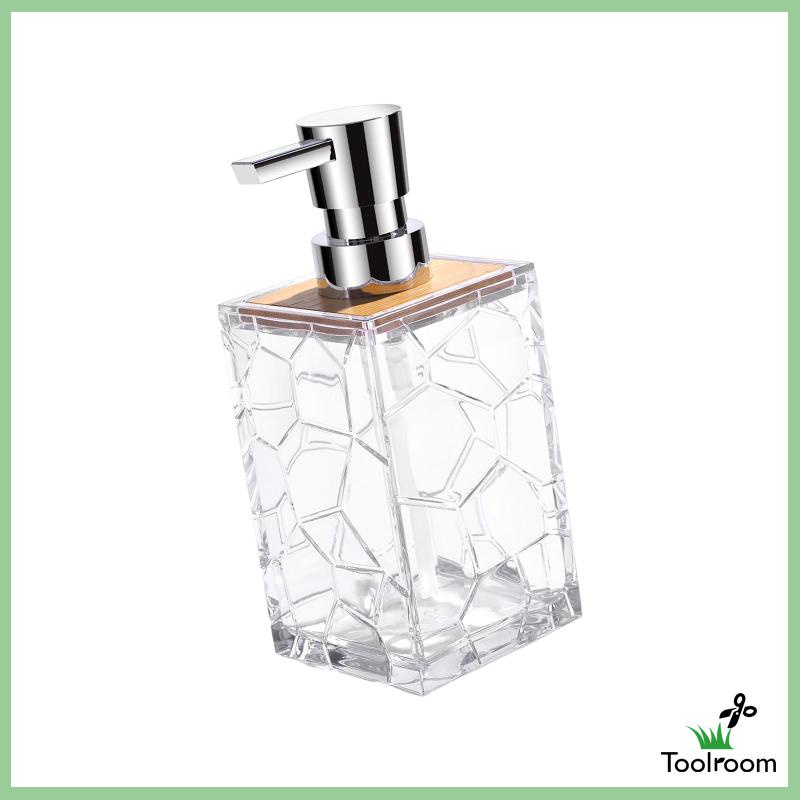 Bình Đựng Xà Phòng Rửa Tay Dạng Nhấn Bằng Acrylic Trong Suốt