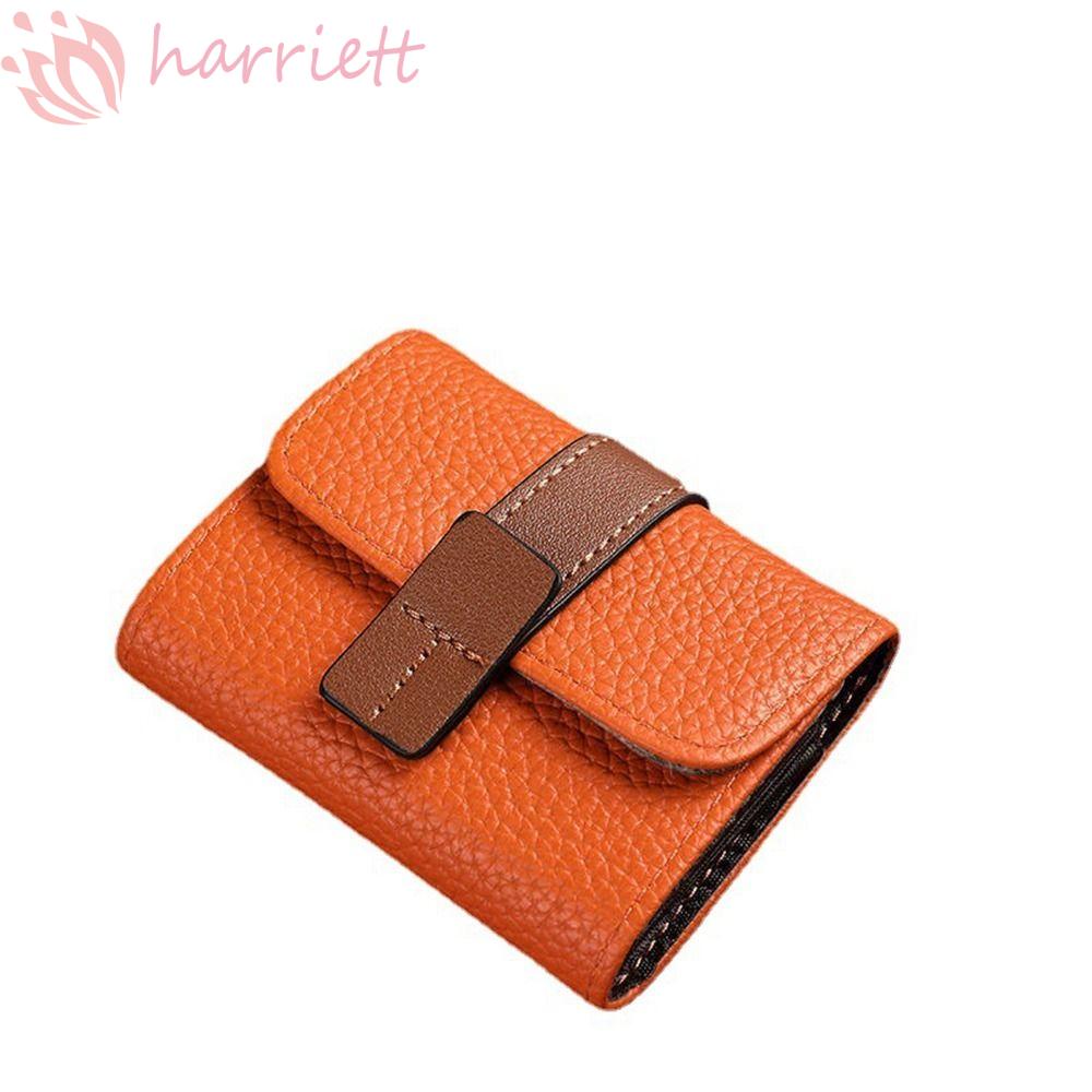 HARRIETT Ví Da PU Nhiều Ngăn Đựng Thẻ Phong Cách Vintage Cho Nữ
