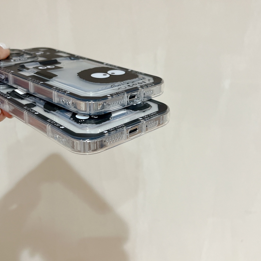 Ốp Điện Thoại Tpu Mềm Trong Suốt Hình Bùi Nhùi Hoạt Hình Có Ngăn Đựng Thẻ Cho iPhone 14 Plus 13 12 11 Pro XR XS Max
