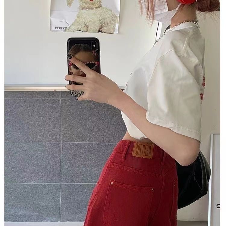 Quần Jean Dopamine Dáng Suông Rộng Phong Cách Mới Mùa Hè Dễ Phối Đồ Hợp Thời Trang Cho Nam Và Nữ