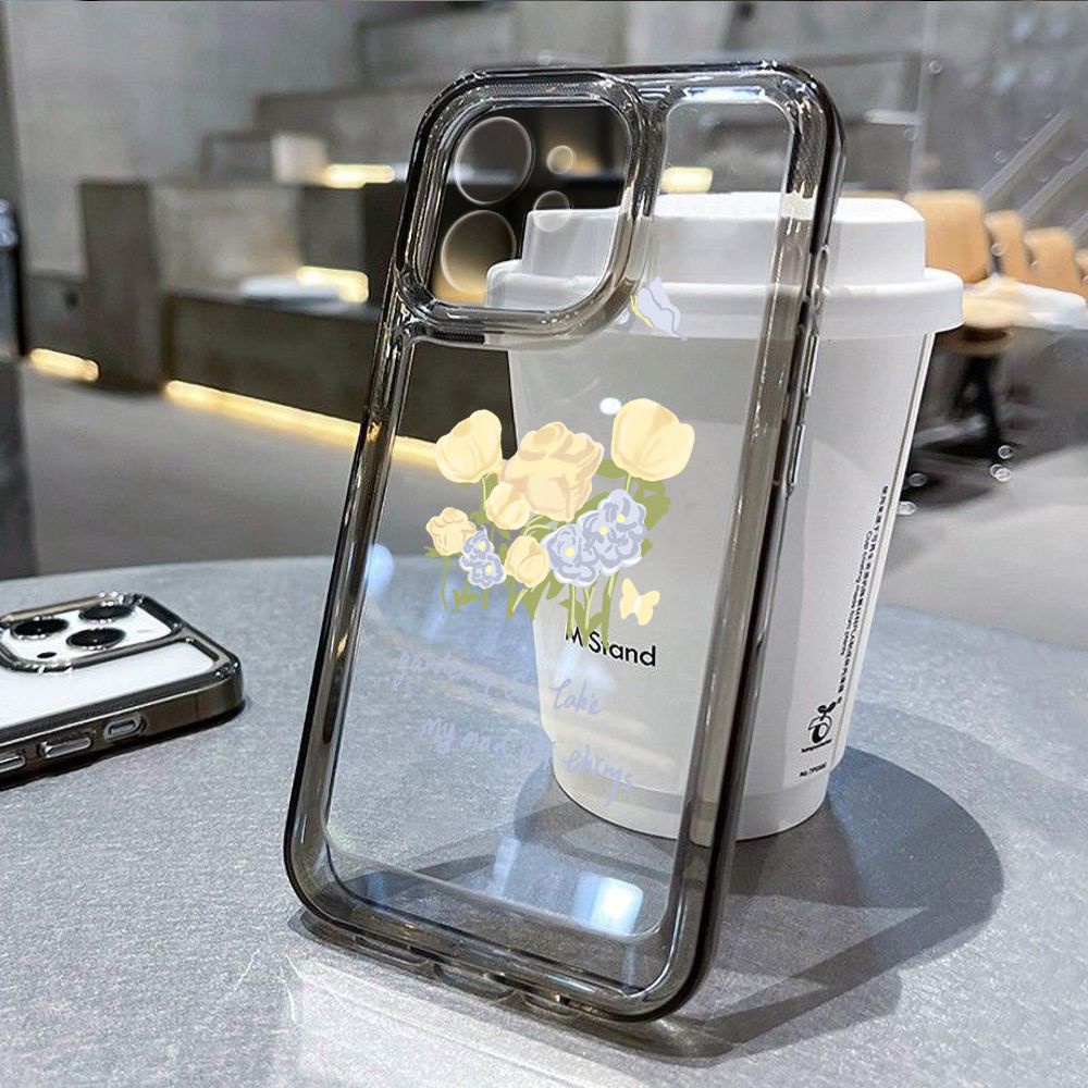 Ốp Điện Thoại TPU Mềm Trong Suốt Họa Tiết Bướm Cho Iphone 14 Plus 13 Pro Max 12 11 X Xs Xr 8 7