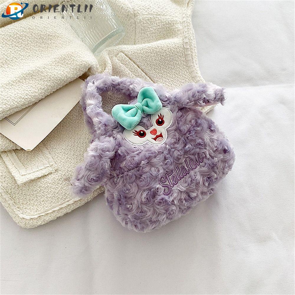 Túi Đeo Chéo Đựng Tiền Xu Hình Thỏ Nhồi Bông Kuromi Đáng Yêu