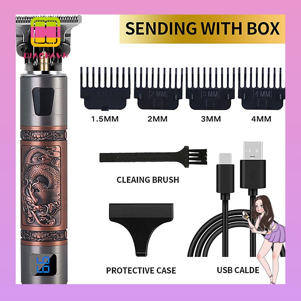 Tông Đơ Cắt Tóc Bằng Điện Phong Cách Retro|Áo Khoác Nam Có Thể Sạc Lại Được Tiện Dụng