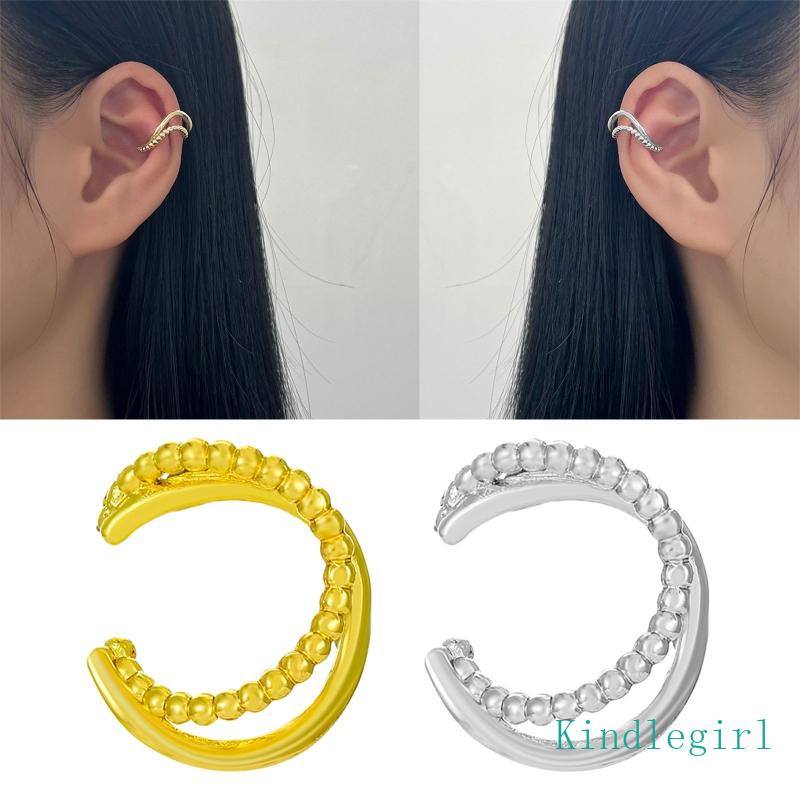 Bông Tai Dạng Kẹp Không Xỏ Lỗ Thời Trang Cho Thanh Thiếu Niên