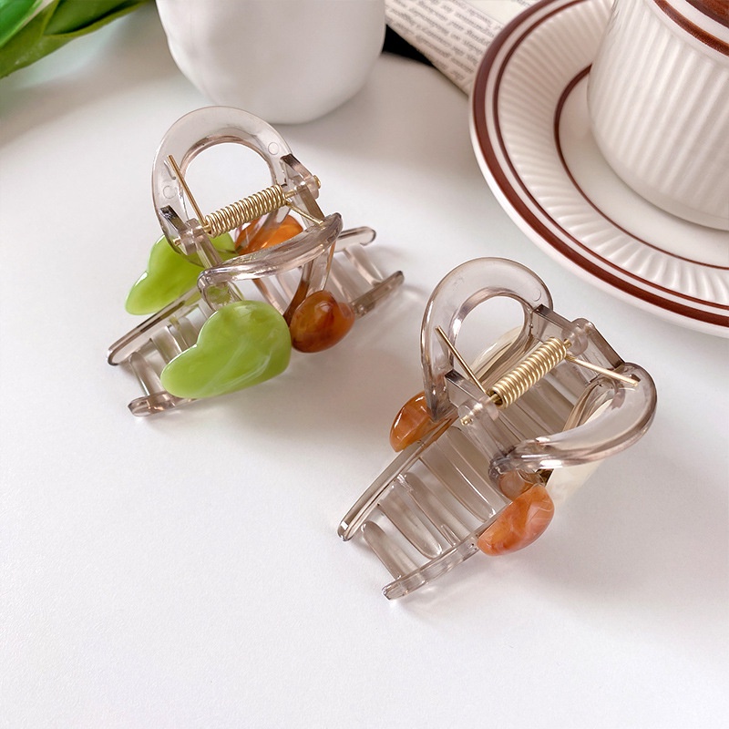 Kẹp Tóc Hình Trái Tim Phong Cách Mới Mùa Hè 2023