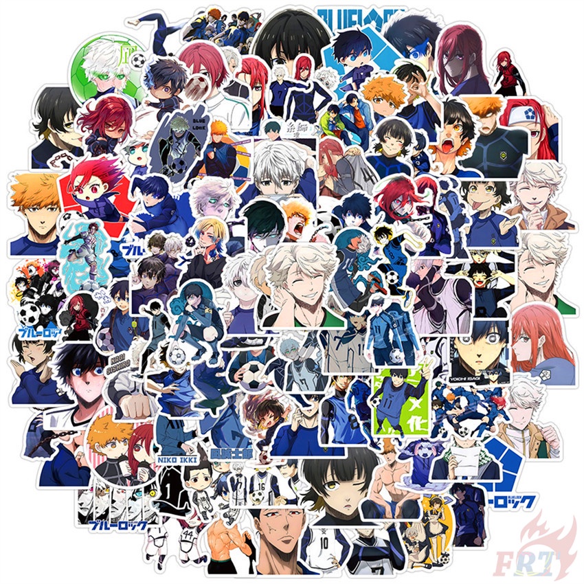 ❉ Bộ 04 Miếng Dán Màu Xanh Dương 04 Trang Trí ❉ Bộ 50 Miếng Dán Chống Thấm Nước Họa Tiết Doodle Hợp Thời Trang DIY (2 Phong Cách)