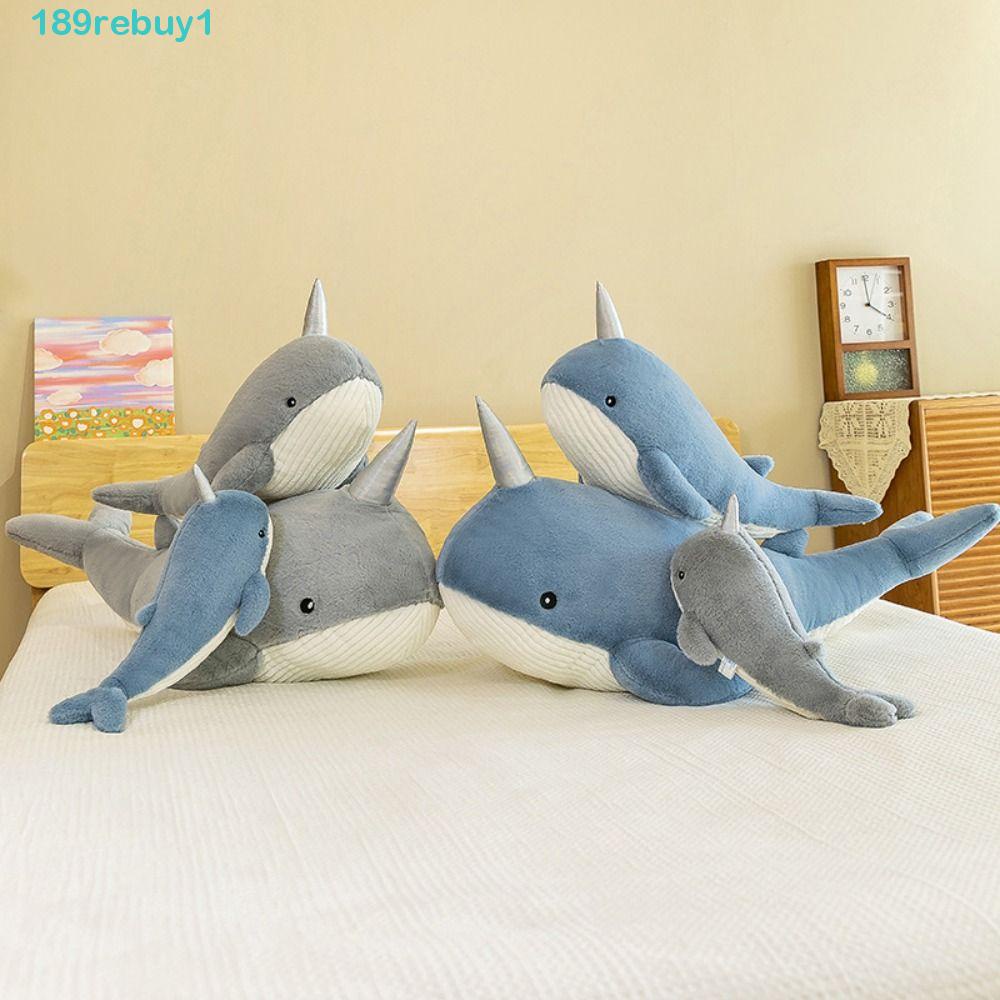 Đồ chơi nhồi bông Hình Cá Voi Xanh Hoạt Hình 1 Món Quà Giáng Sinh Cho Bé