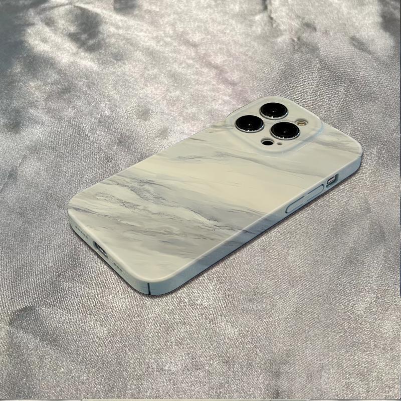 Ốp Điện Thoại Chống Sốc Họa Tiết Cẩm Thạch Đơn Giản Cho Iphone 1211 Max6In 78Plus 13 14pro XAAF