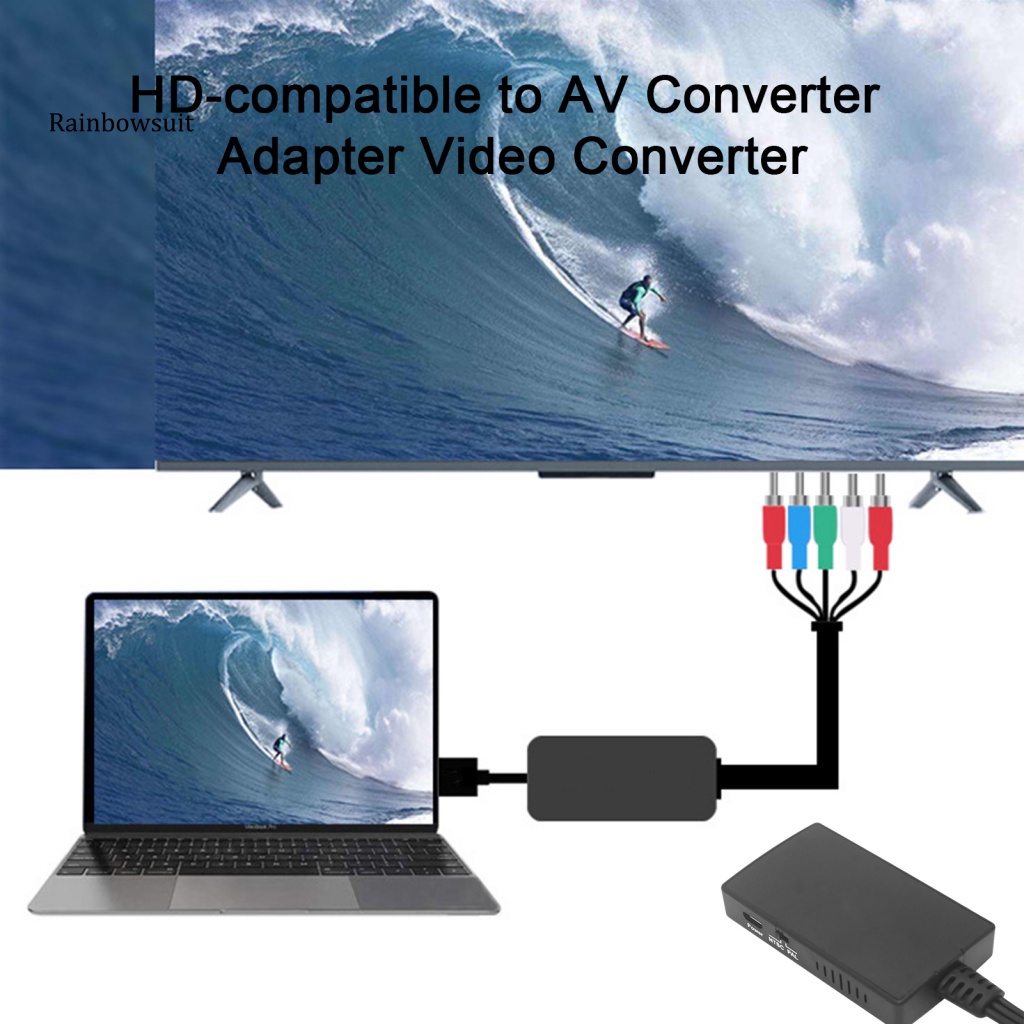 Bộ Chuyển Đổi Tín Hiệu Mạnh Mẽ 1080P Cắm Và Play-free Độ Chính Xác Cao HD-compatible Sang AV