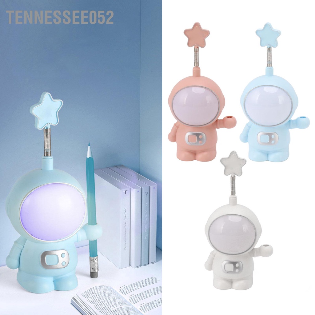 Tennessee052 Phi Hành Gia Đèn Ngủ 3W 5V Sạc USB Gọt Bút Chì Trang Trí Nhà Cửa