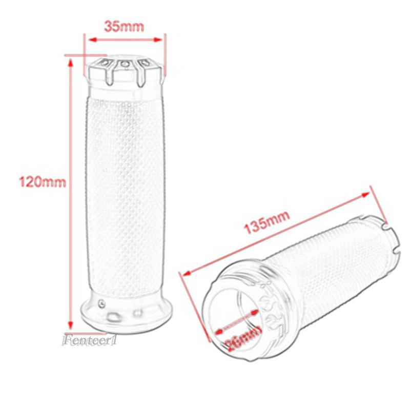 Vỏ Bọc Tay Cầm Xe Máy Màu Đen Chống Trượt 25mm Fenteer1