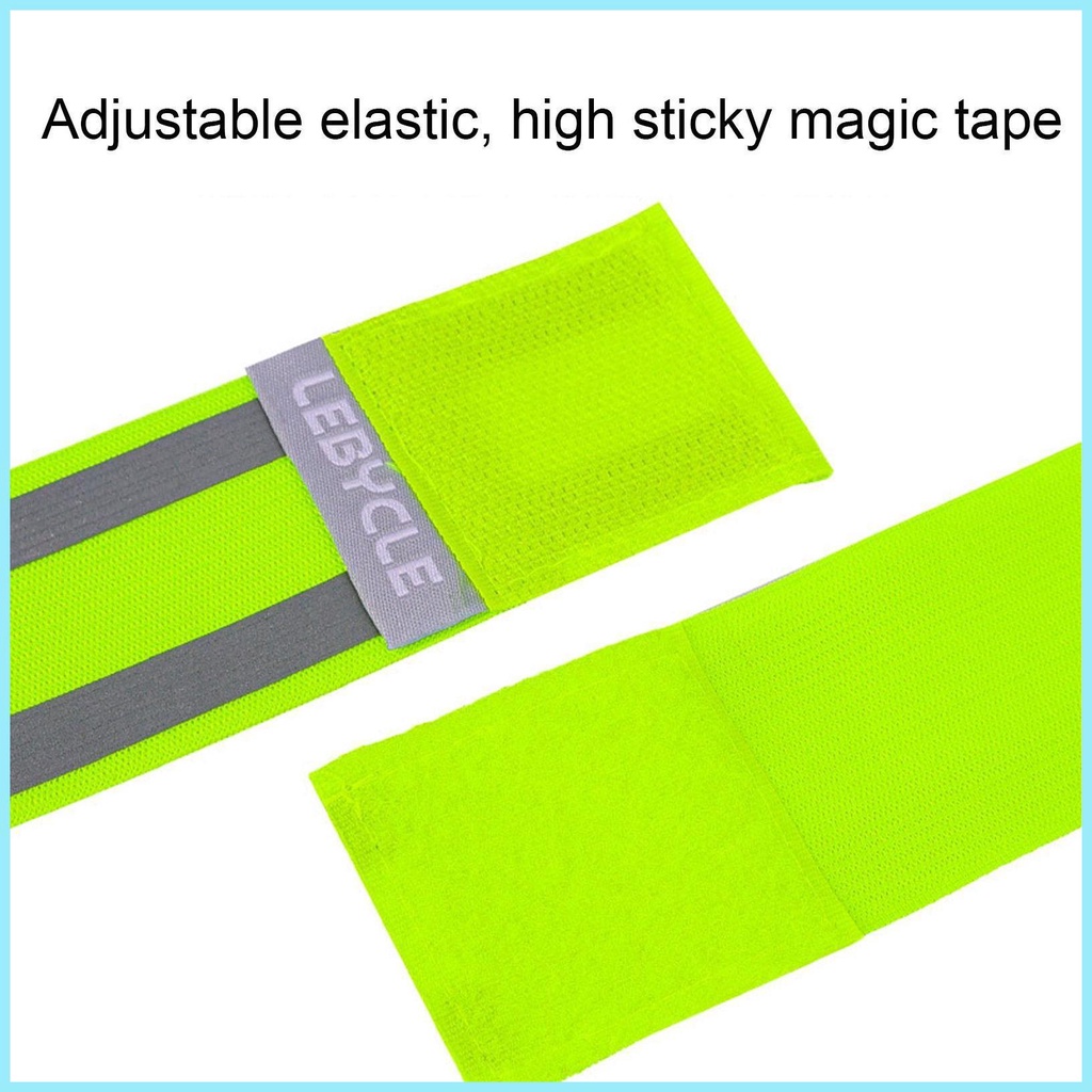 Bộ 2 Đai Phản Quang Đeo Cánh Tay An Toàn Tiện Dụng Cho Người Chạy Bộ tdevn